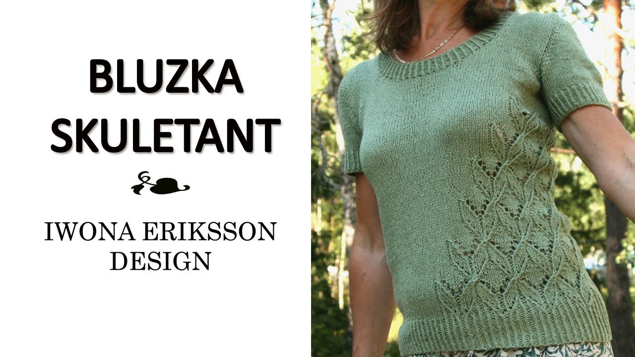 Bluzka na drutach Skuletant #skuletantsweater #iwonaeriksson