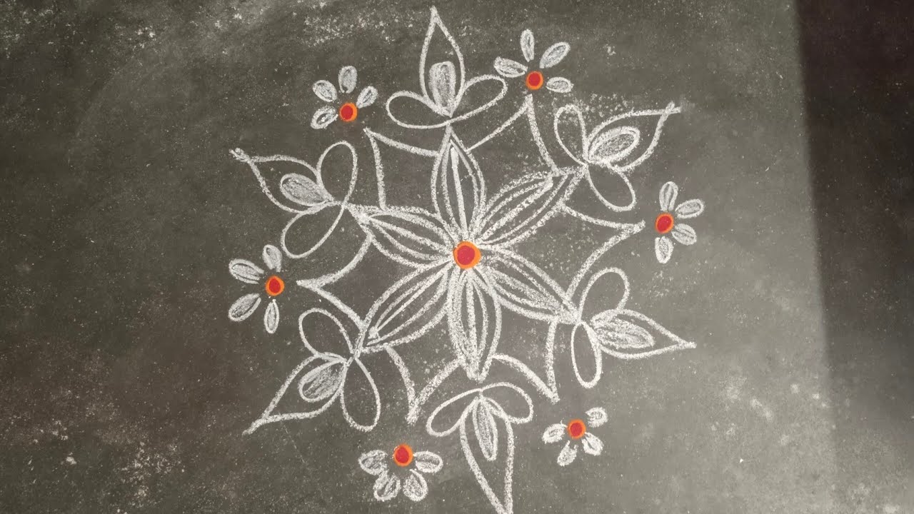 Creative Rangoli kolangal for Beginners 💥💥💥