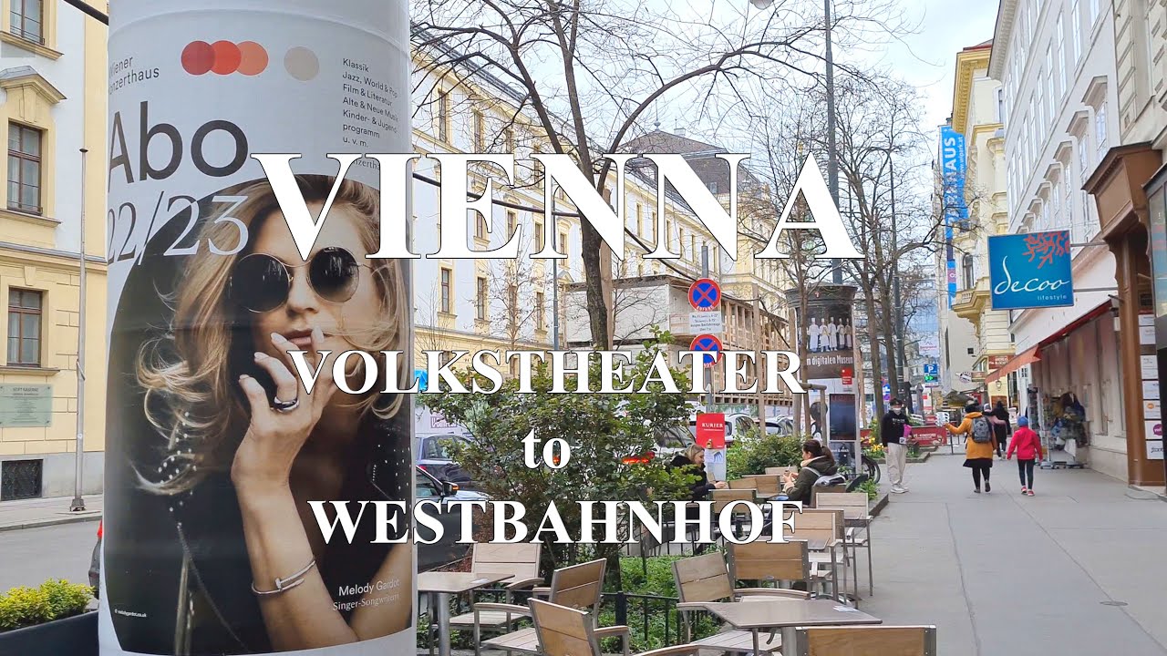 Volkstheater to Mariahilferstrasse, Vienna Walking Tour 4k 60fps