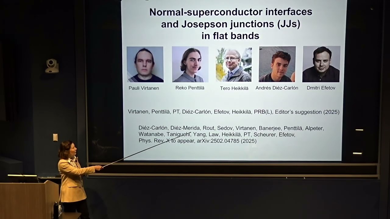 Päivi Törmä: Quantum Geometry and Superconductivity: From Model Systems to Real Materials