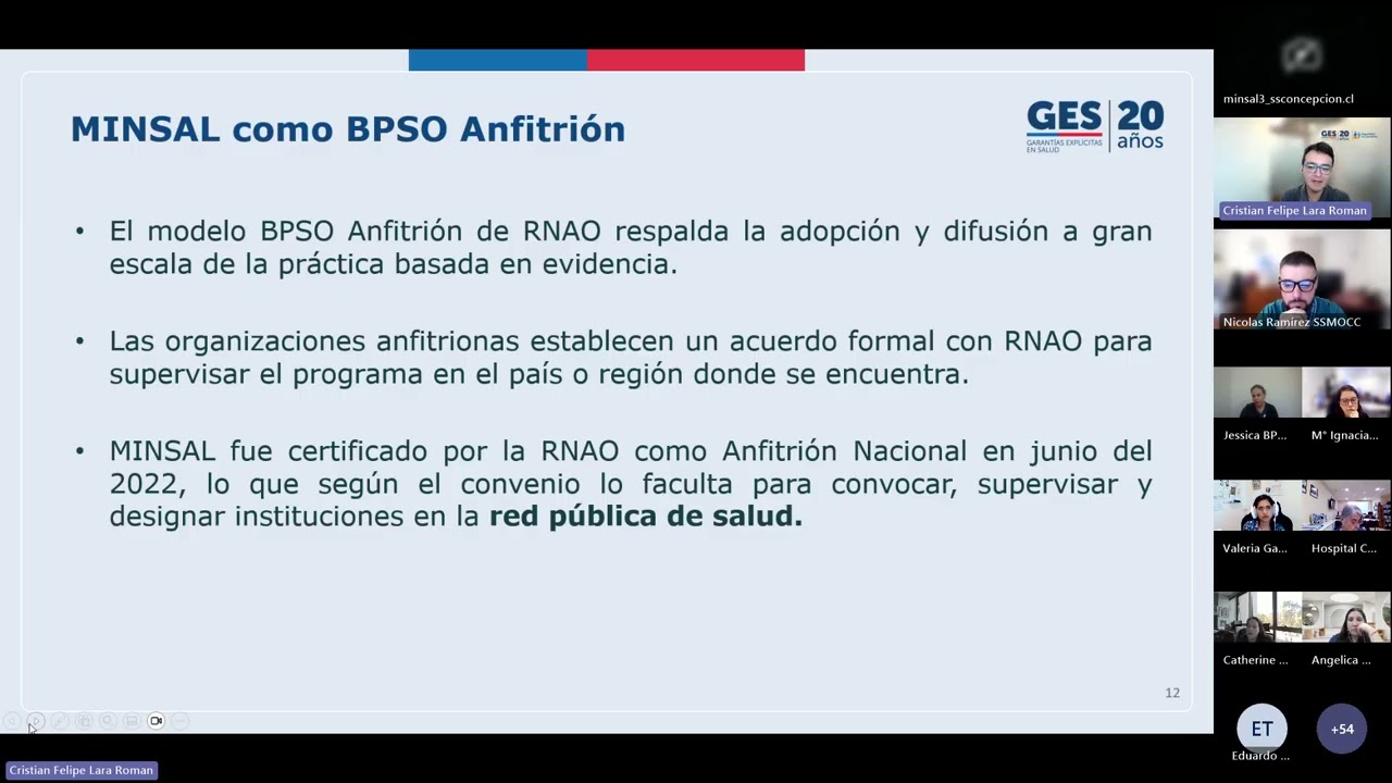 Actualización de Orientación Técnica Centros Candidatos BPSO