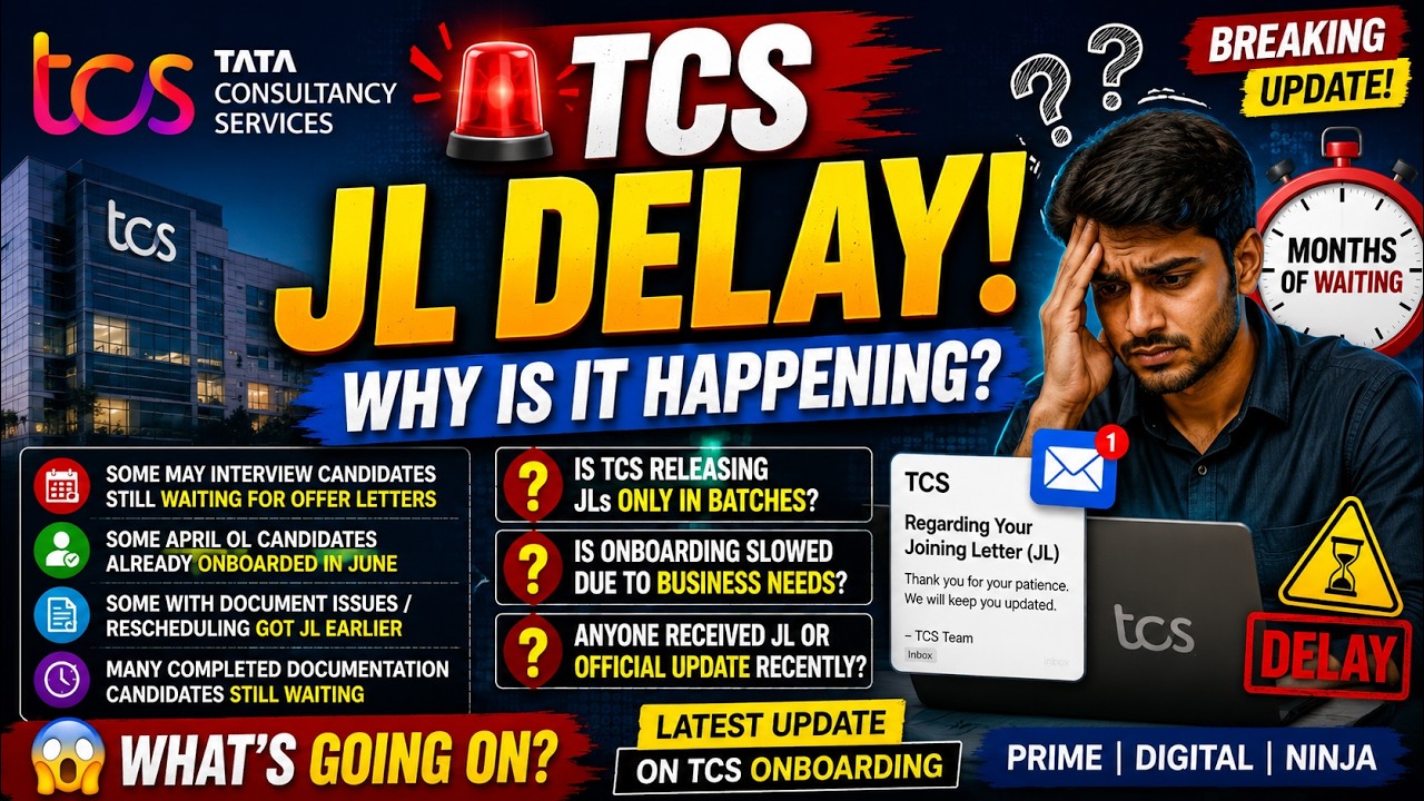 TCS Onboarding & Joining Letter Delay &ndash; Why It Is Happening? | Current Situation | Onboarding Slowed