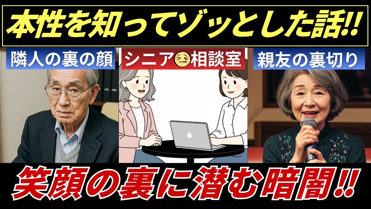 さゆりさん【シニアの相談室】本性を知ってゾッとした話‼