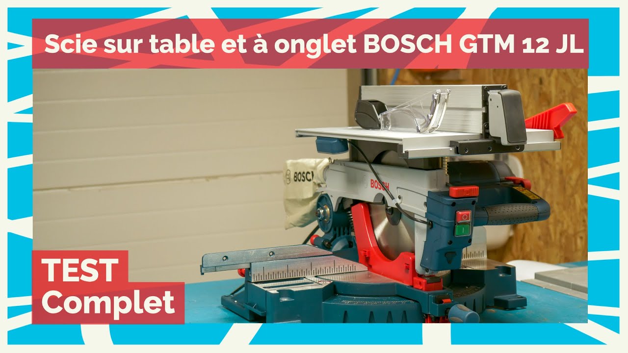 TEST ✅ BoschPro - Scie sur table et à onglet GTM 12 JL - La pause café de BichonTV