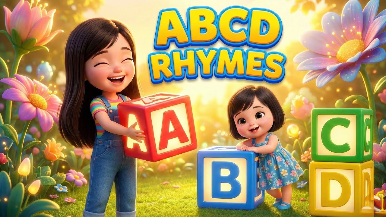 ABCD Song for Kids | A for Apple 🍎 | ABC Alphabet Song | Nursery Rhymes