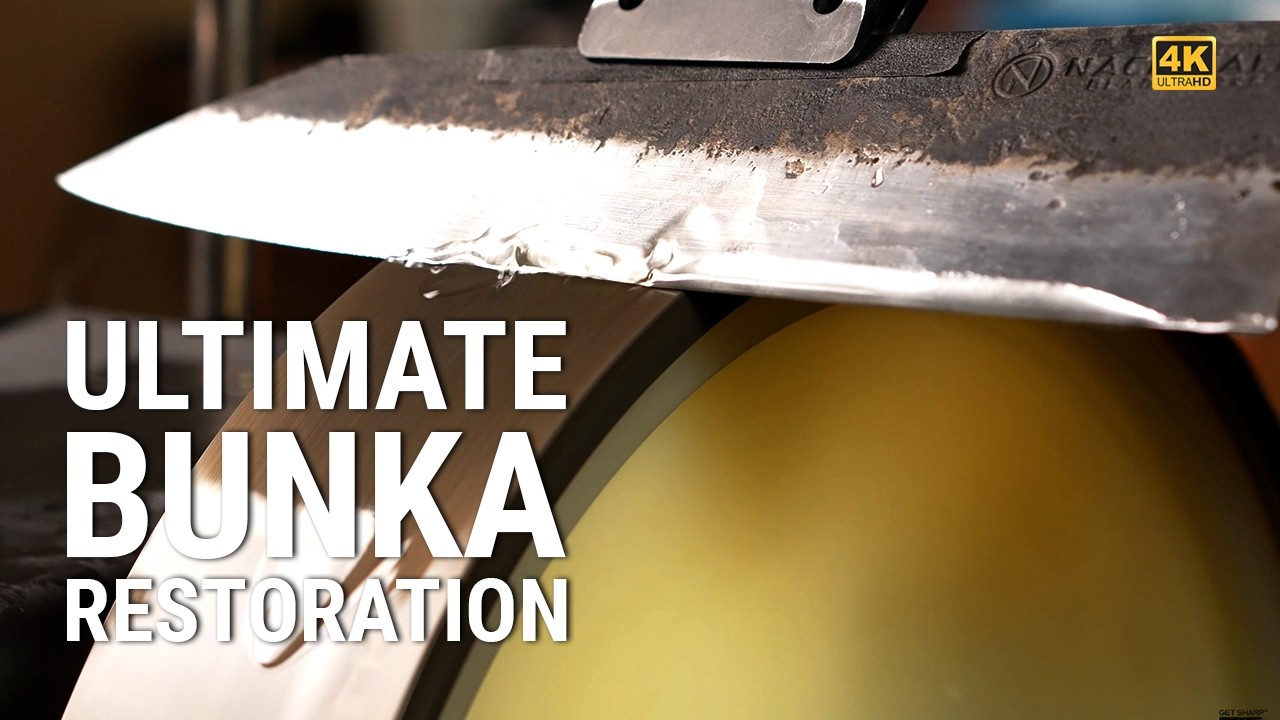 RUSTED WAR SURVIVOR Nacionale Gyuto Restoration HIGH CARBON Knife SHARPENING on the Tormek T-8 [4K]