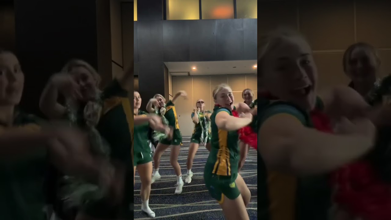 Australia Jillaroos after the 50-0 win over the PNG Orchids  😅 