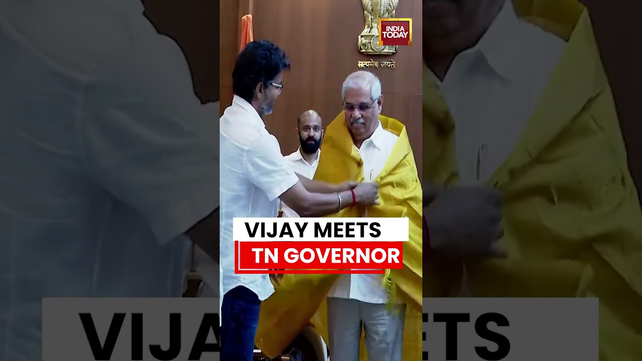 Vijay Meets Tamil Nadu Governor #vijay #tvk #tamilandu  | India Today