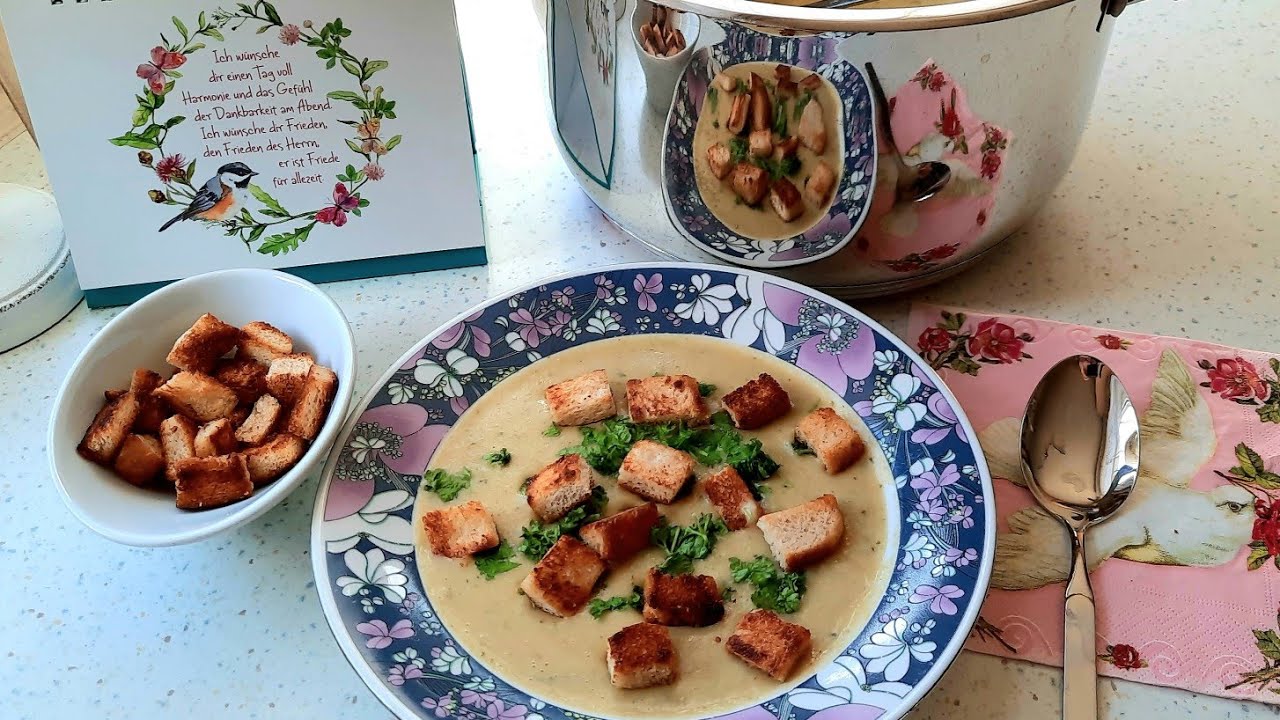 Sehr leckere Wirsing Rahm Suppe,  🍲 Суп из  савойской капусты, очень аппетитно