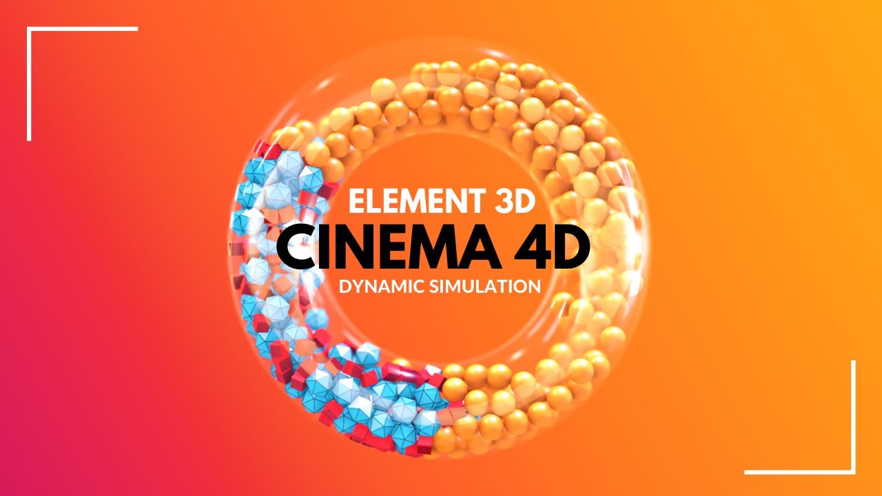 Cinema 4d Dynamics Tutorial | Cinema 4d simulation | Element 3d realistic render | Episode- 3