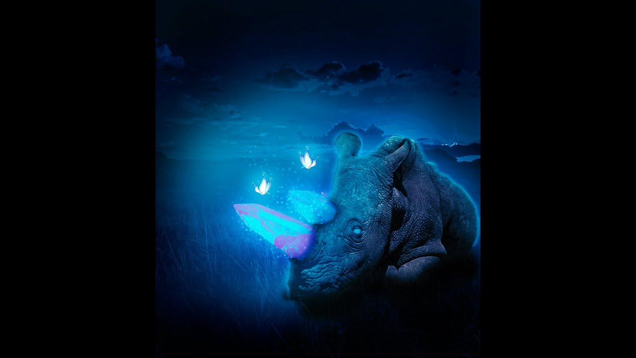SPEED ART - CRYSTAL RHINO (PHOTOSHOP)