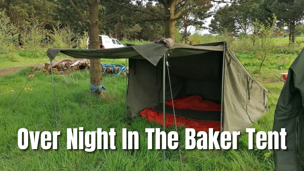 One Man And His Dogs - Over Night Camp In The Canvas Baker Tent - Firebox Freestyle - Cooking Steak