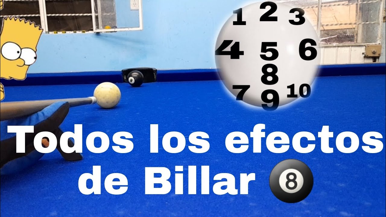 Todos los efectos de Billar | ¿Como hacerlos? | ¿Para que sirven?🎱 #billar