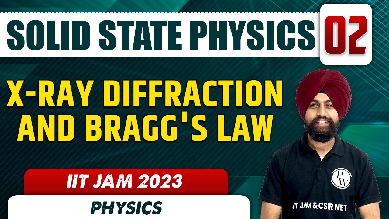 X-ray diffraction and Bragg's law | Solid State Physics 02 | Physics | IIT JAM 2023