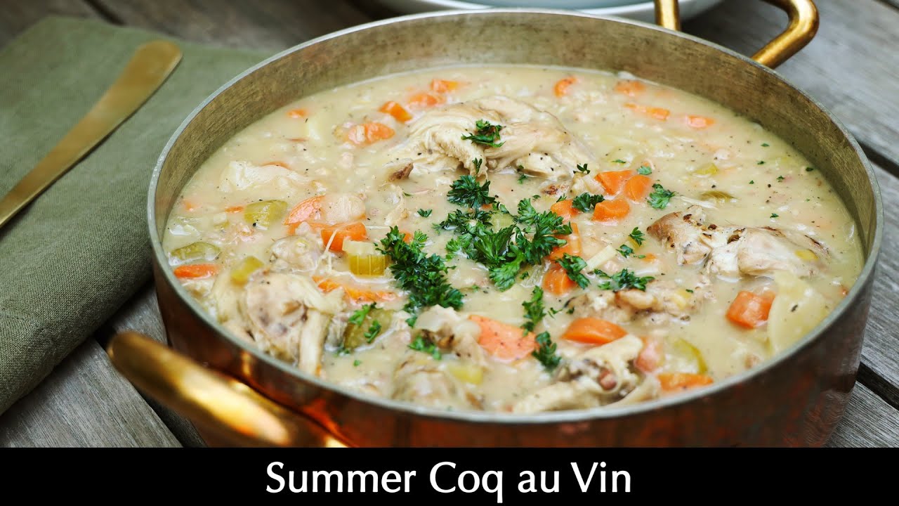 Summer Coq au Vin: French Chicken Stew