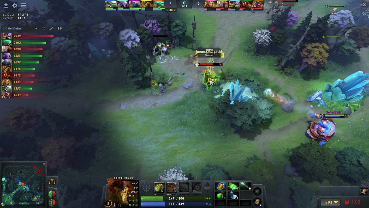 Dota 2 Dereceli Ma&ccedil; Bristleback