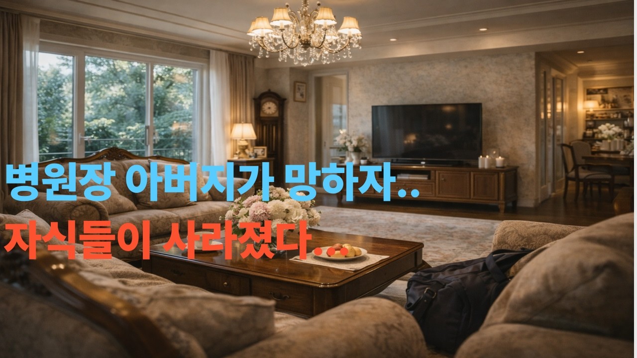 병원장 아버지가 망하자.. 자식들이 사라졌다.