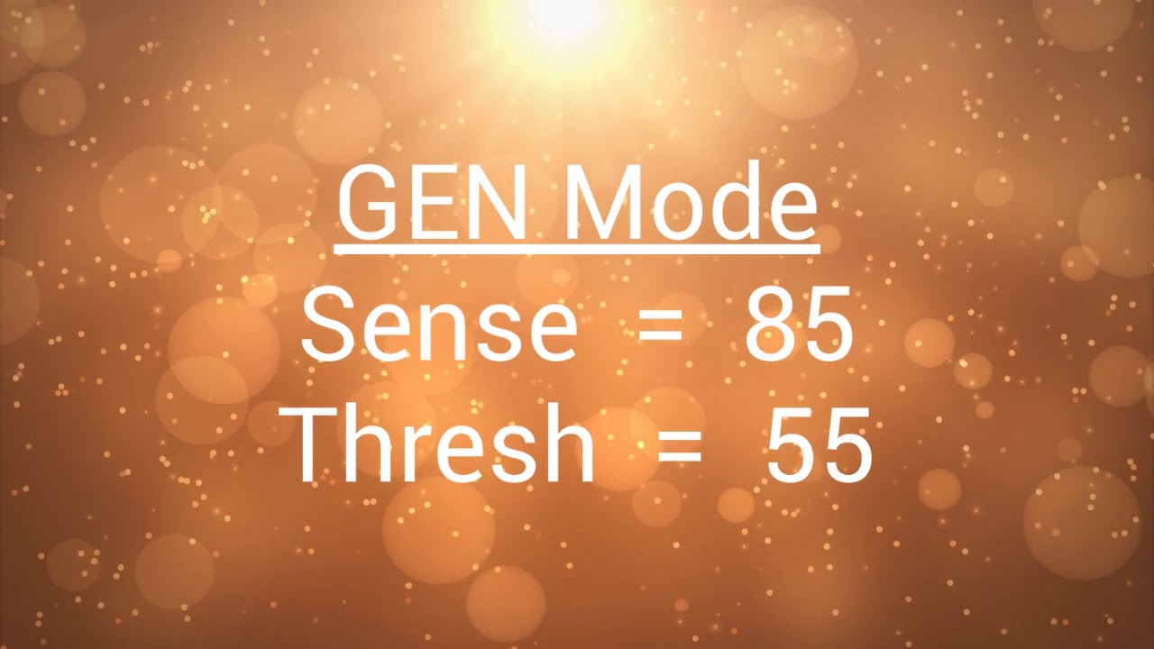 Nokta Fors Relic Settings - My Favorites