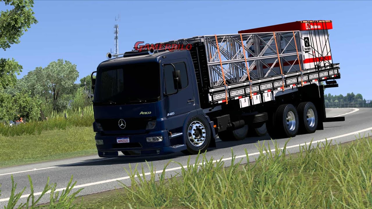 ATEGO 24-25 CARREGADO DE CAIXA DO BANCO BRADESCO ETS 2 MAPA ELDORADO PRO