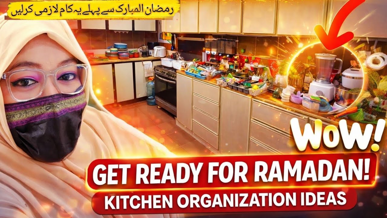 Kitchen Organization Before Ramadan Kareem 🌙 | Kitchen Makeover & Cleaning Routine