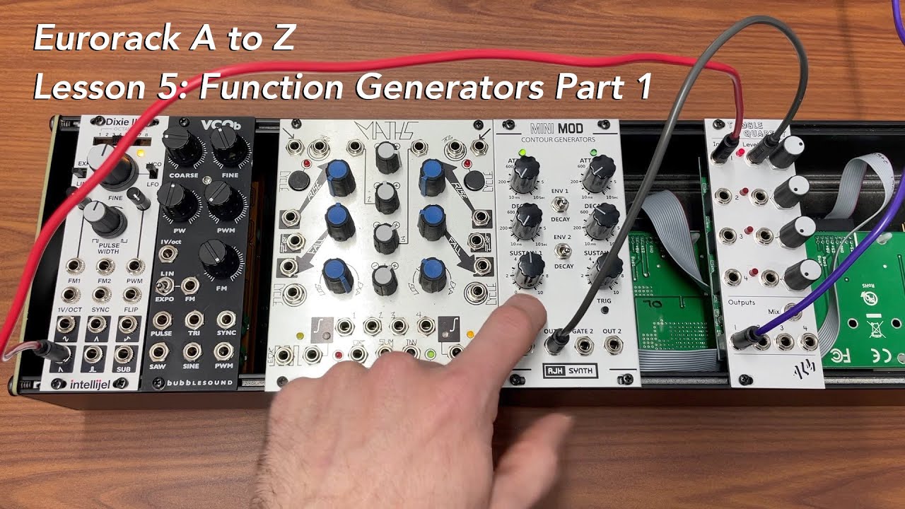 Учебное пособие Eurorack от А до Я. Урок 5: Генераторы функций. Часть первая: Огибающие.