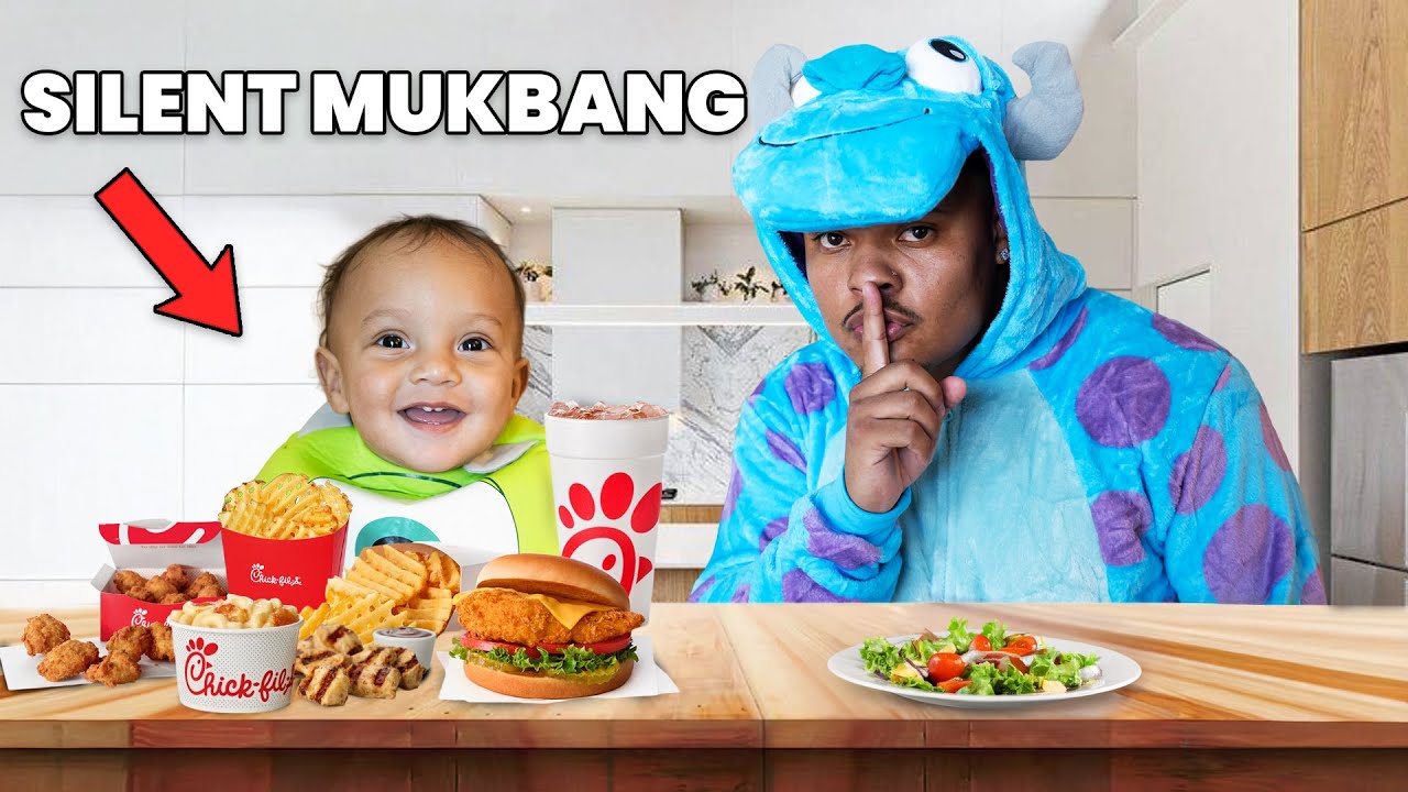 Silent Halloween Mukbang.. Zaza Made It IMPOSSIBLE *VLOGOWEEN DAY 2*