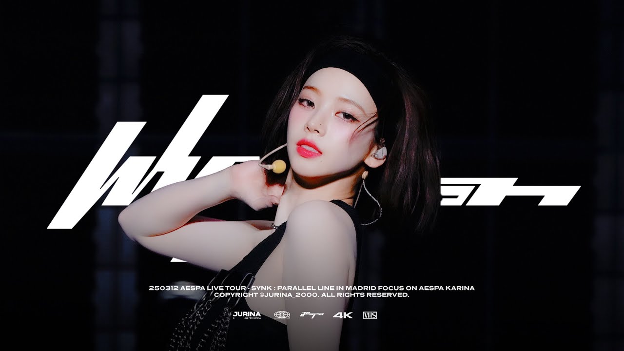 [4K] 250312 aespa KARINA 에스파 카리나 SYNK : PARALLEL LINE in MADRID - 'WHIPLASH' 직캠 FANCAM