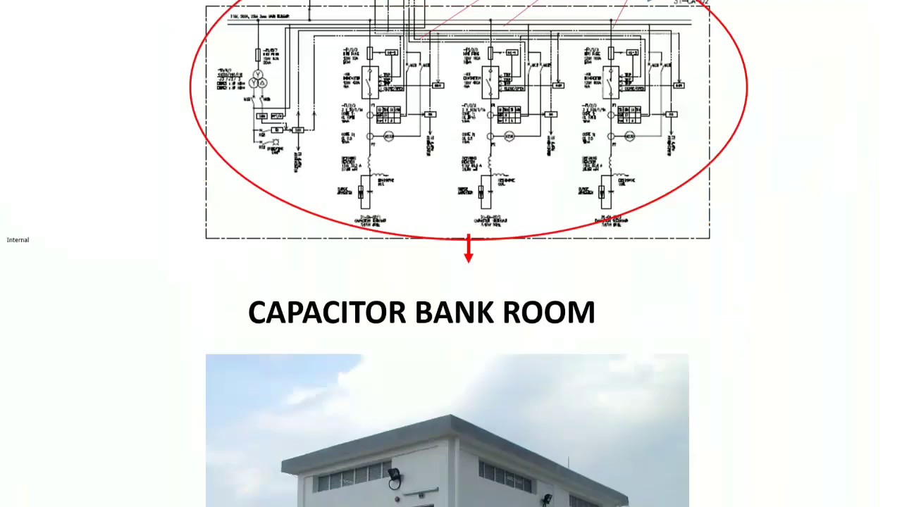 Capacitor bank single line diagram vs actual