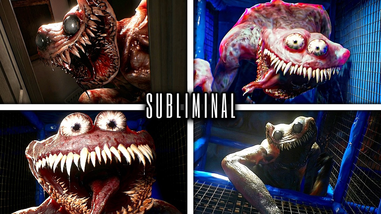 Subliminal: Odcinek 1 - Smile Monster WSZYSTKIE sceny pościg&oacute;w i jumpscare'y (prezentacja)