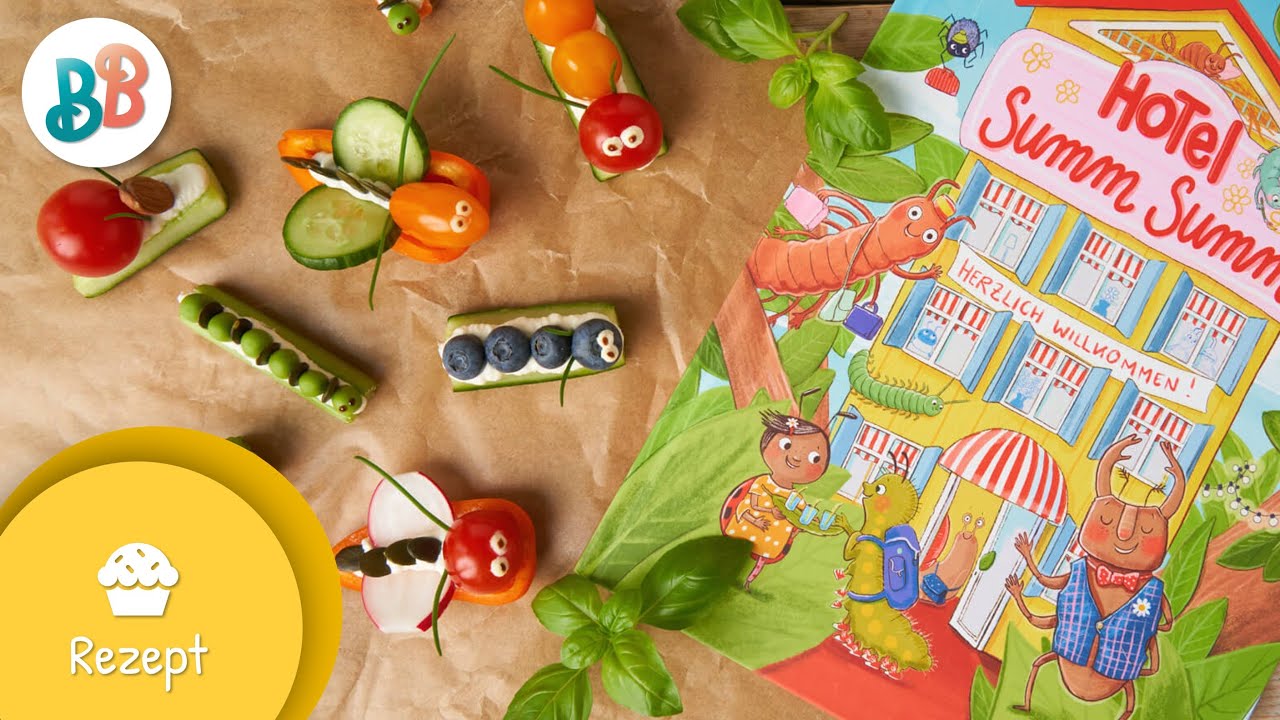 Lustige Gem&uuml;se-Insekten: Sommerrezepte f&uuml;r Kinder | Hotel Summ Summ | BuchstabenBande