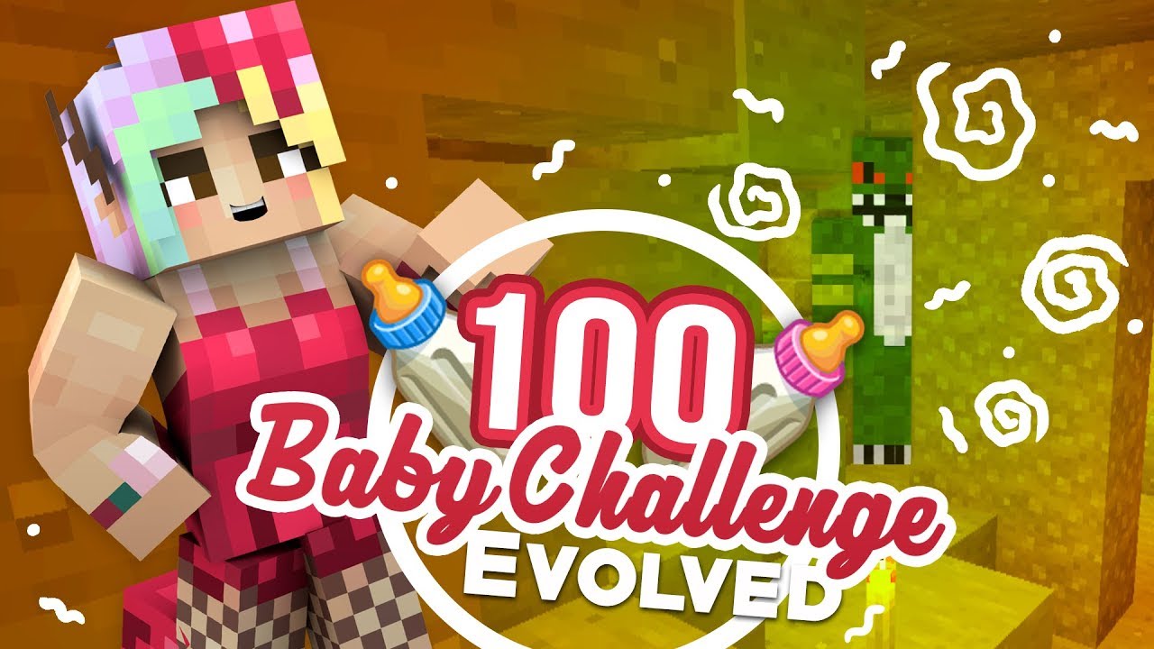 Minecraft 100 Baby Challenge EVOLVED // Ep 04: GHOUL IN THE SHADOWS
