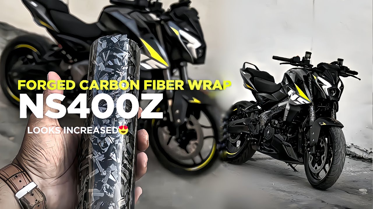 Forged carbon fiber wrap in NS400z | Iridium spark Plug , Air Filter