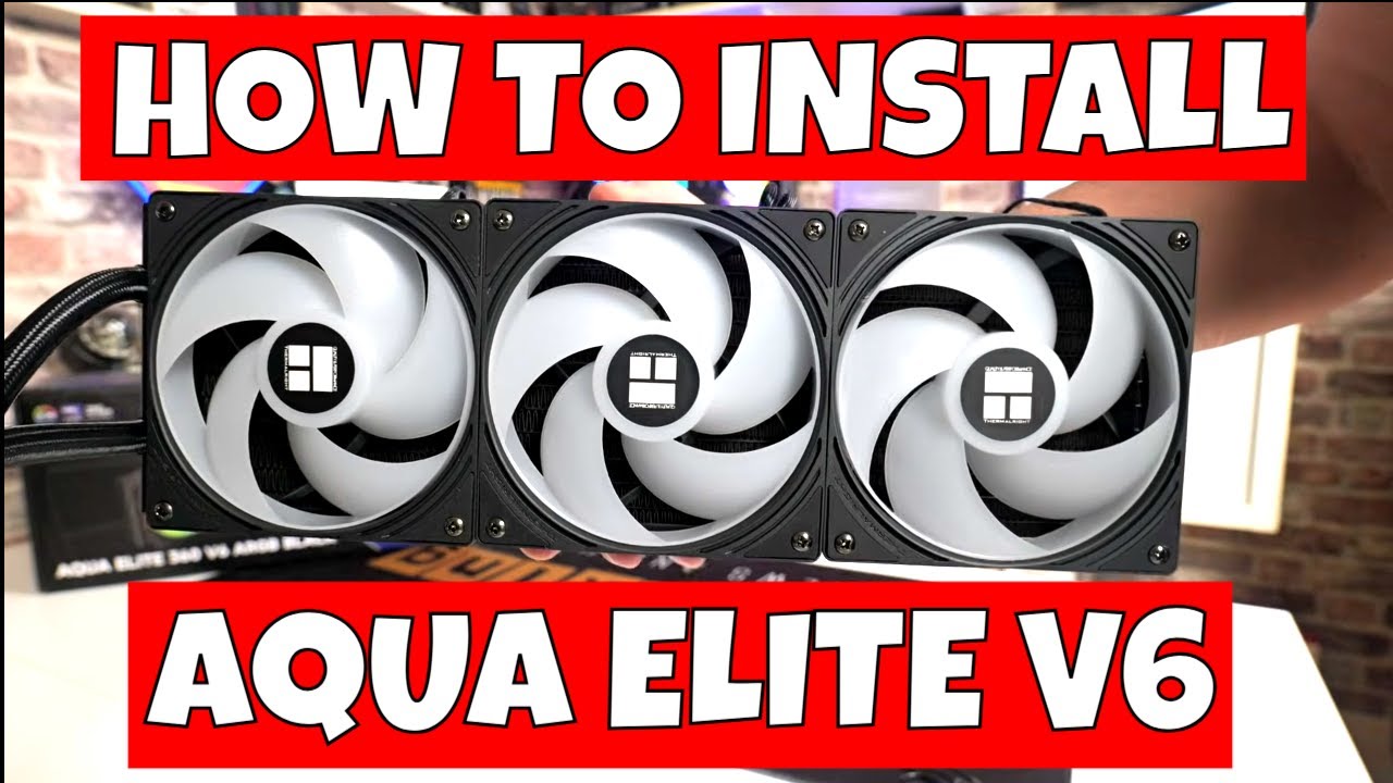 Как установить Thermalright Aqua Elite 360 ​​V6 на материнские платы AMD AM4 AM5 Ryzen