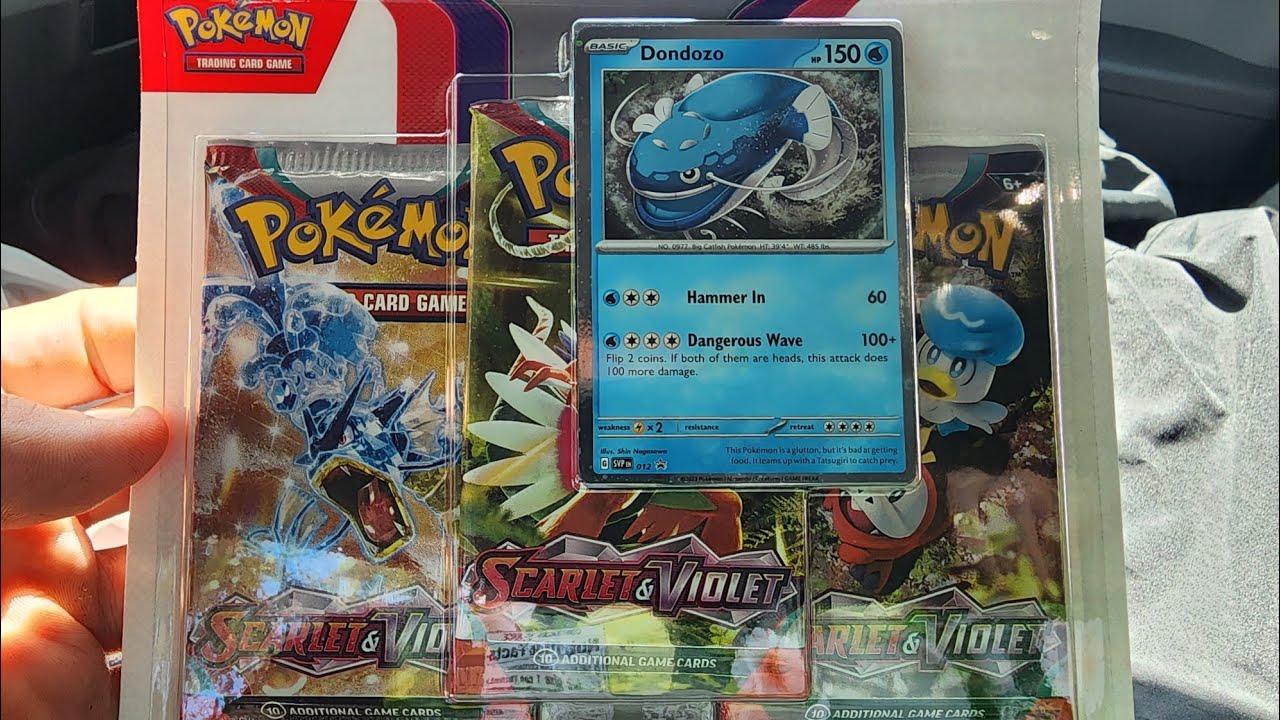 Scarlet and Violet 3 Pack Blister - Pokemon Cards Opening