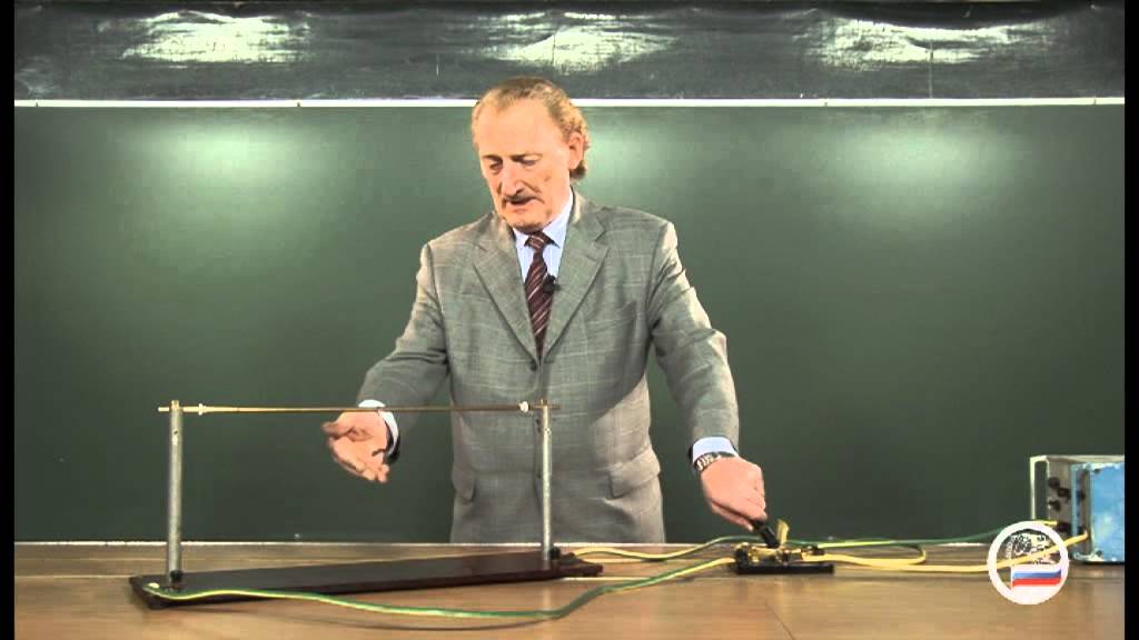 Опыт Эрстеда со стрелкой