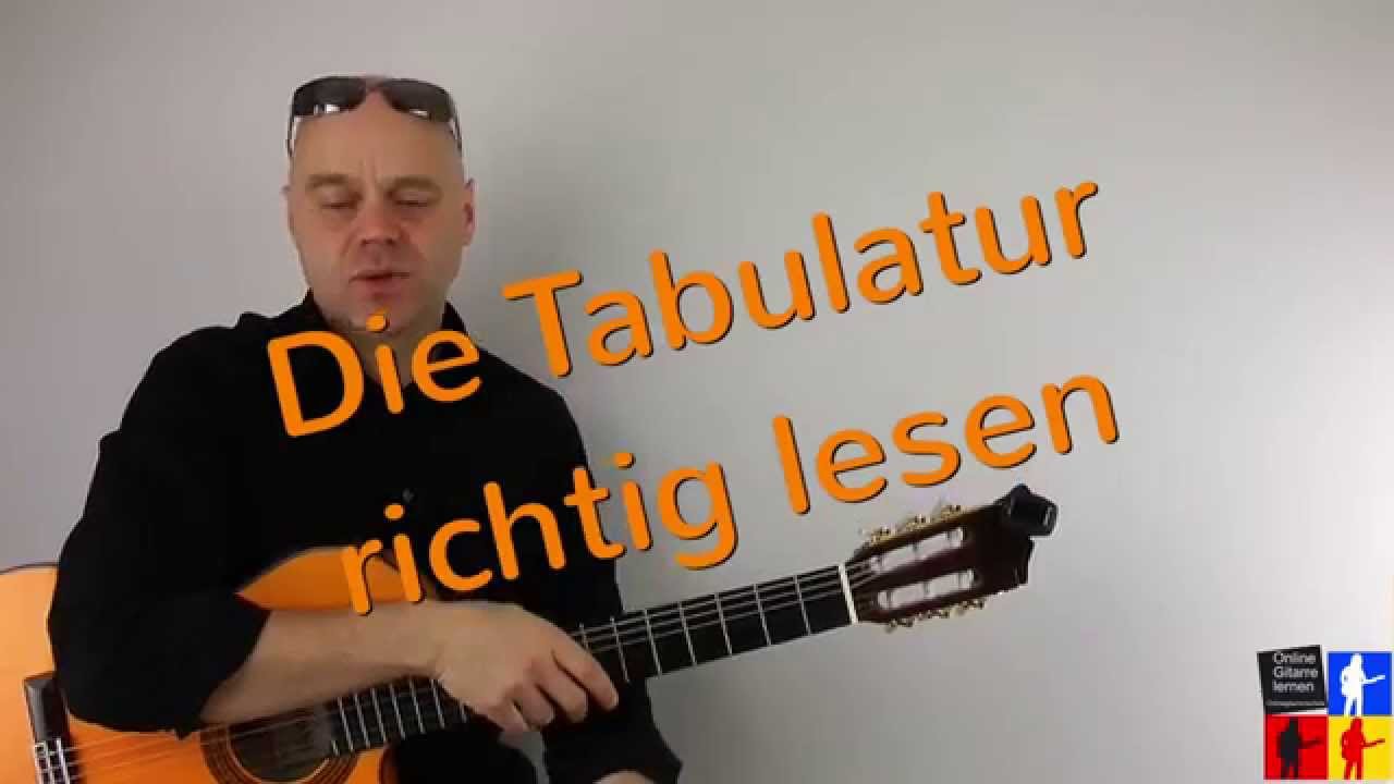 Richtig Tabulatur lesen Gitarre lernen