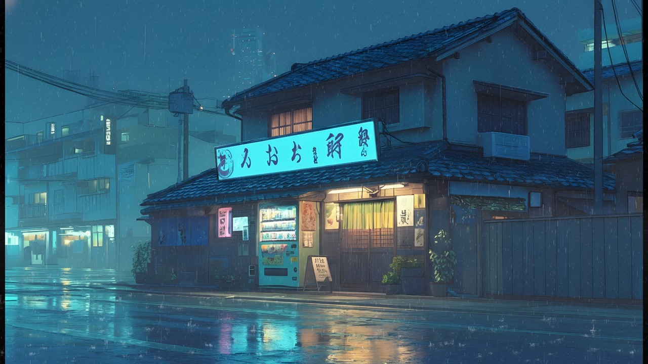 A Quiet Night Rain in Tokyo 🌧️ With the Atmosphere of Japanese Streets to Lull You to Sleep