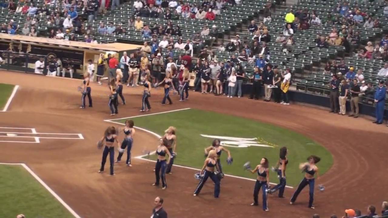 Milwaukee Brewers Diamond Dancers Perform at Miller Park - 