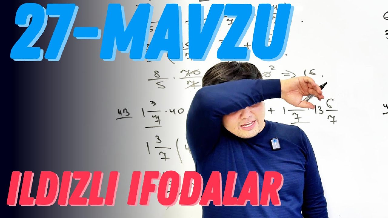 IDC | 27-MAVZU | ILDIZLI IFODALAR