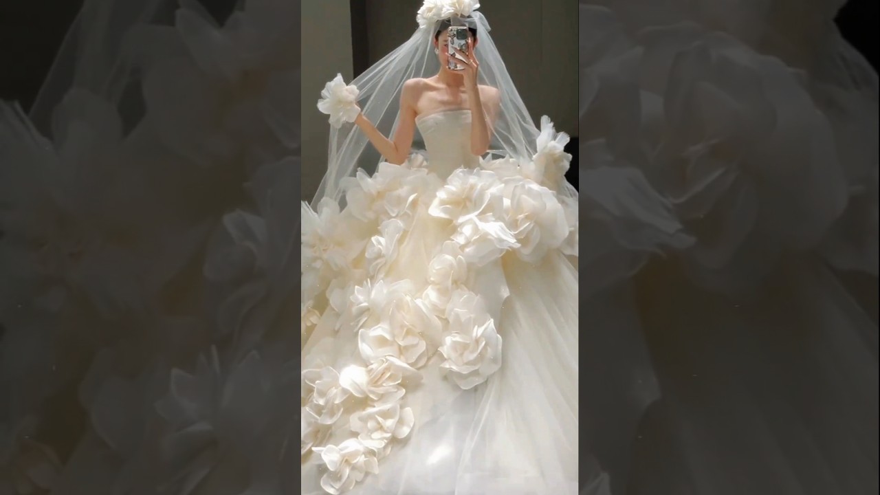 6 most beautiful wedding dress ever🥰🤌#runway #dress #fashion #shortvideos #viralvideo #weddingdress