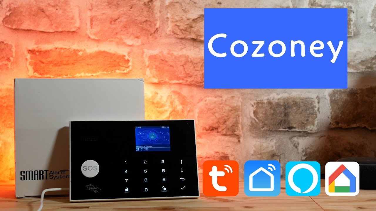 COZONEY : ALARME CONNECTÉE (TUYA - SMART LIFE APPLICATION, GOOGLE HOME, ALEXA)