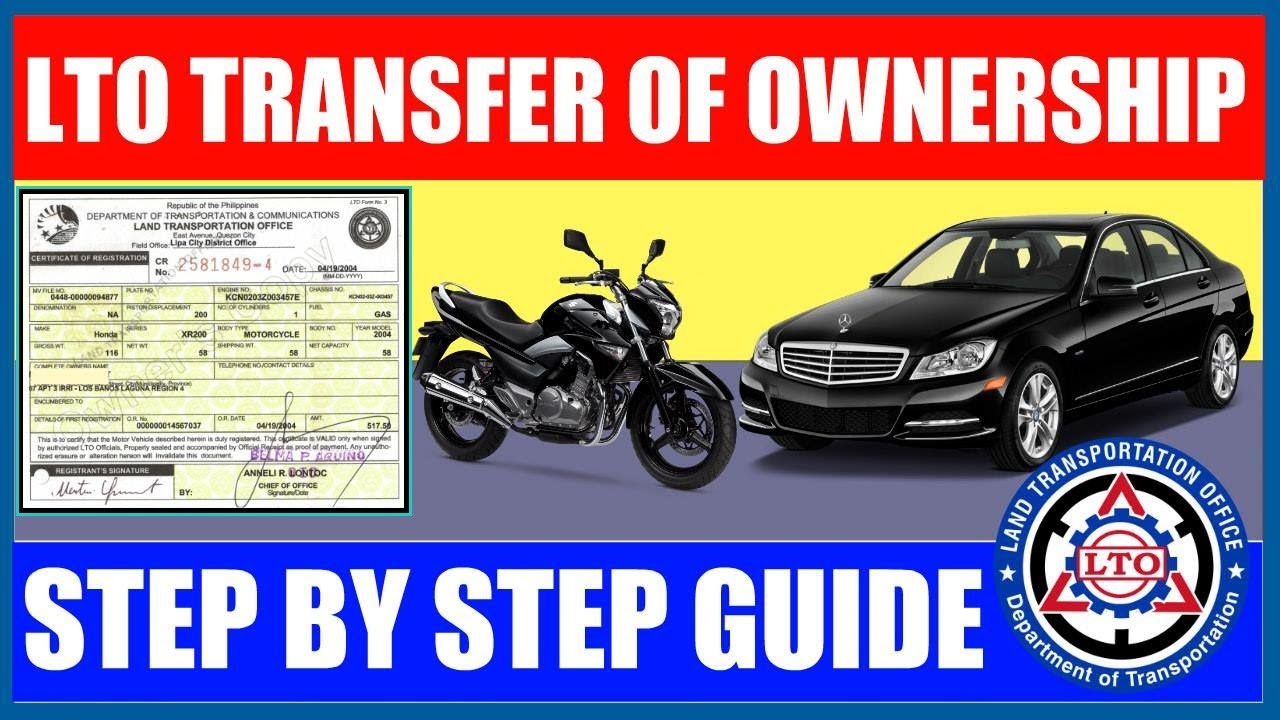 LTO TRANSFER OF OWNERSHIP | STEP BY STEP GUIDE with TIPS!