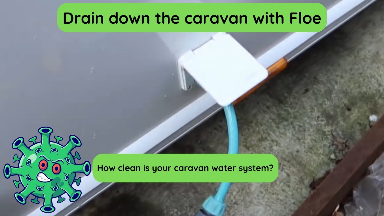 Drain down the caravan with Floe - plus a home made time saving trick - How dirty are the pipes?