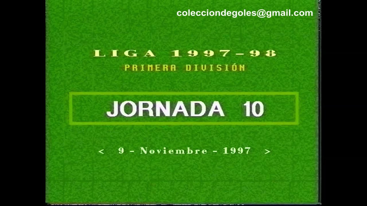 Goles Liga 1997-1998 Primera División Jornada 10