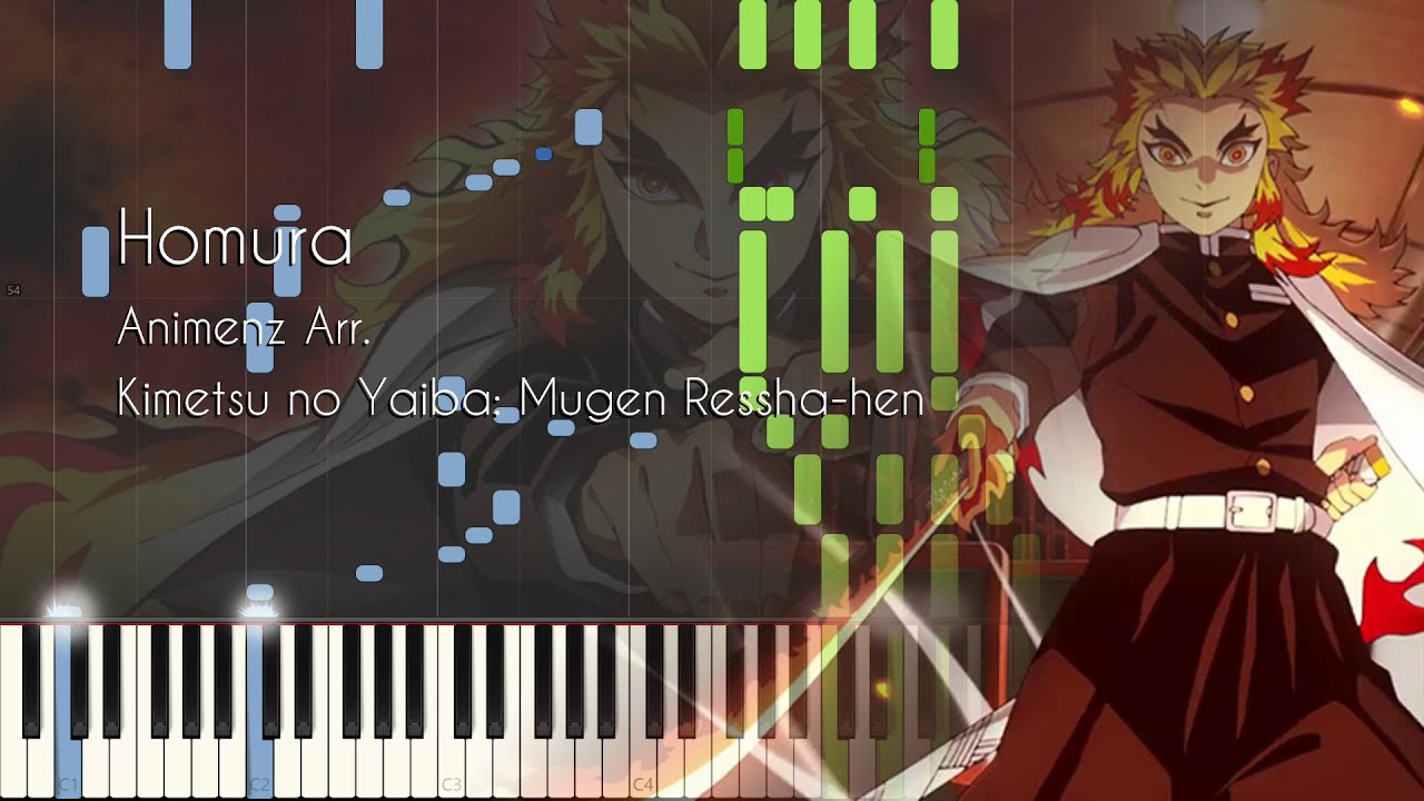 [Animenz Transcription + Sheets] Homura - Demon Slayer the Movie: Mugen Train [Synthesia]