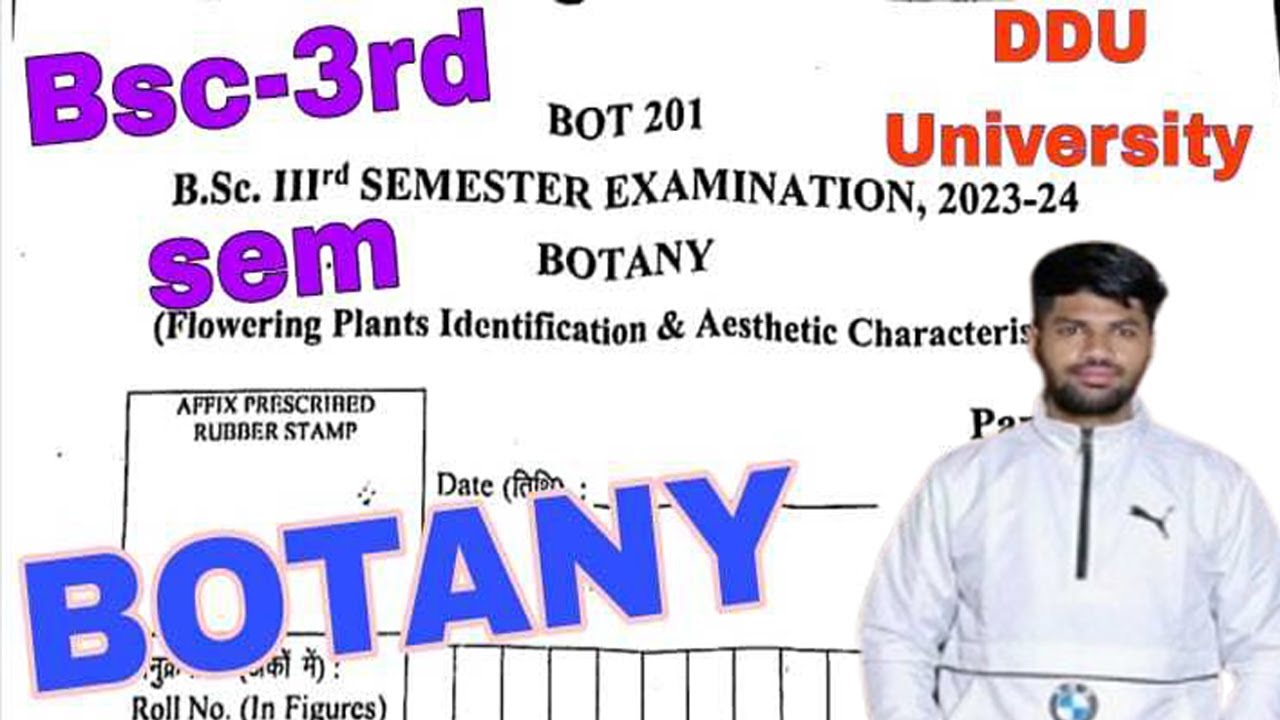 Bsc-3rd sem//BOTANY Paper//Folwering plant identification & Aesthetic Characterstic//DDU University
