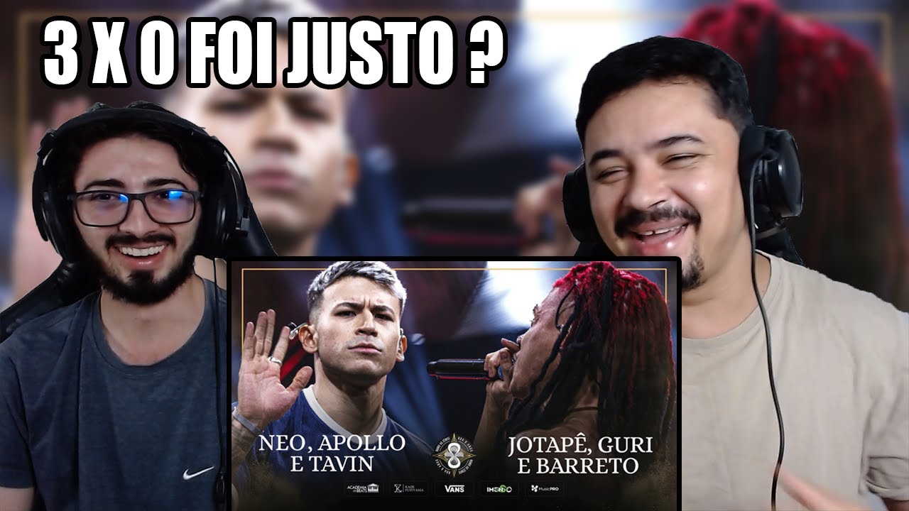 (MAIOR FINAL DA HISTÓRIA) NEO, APOLLO E TAVIN X JOTAPÊ, GURI E BARRETO | BDA 8 ANOS | REACT