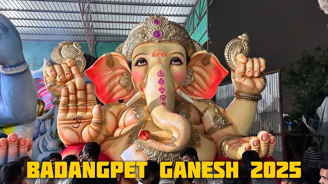 Badangpet Bada Ganesh 2025 | Lord Ganesh Aagman  #badangpet #ganeshchaturthi 