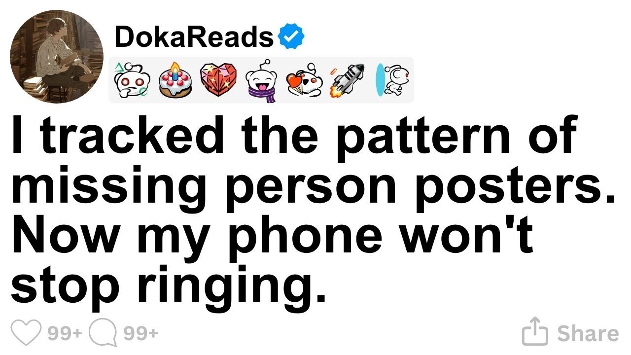 [FULL STORY] I tracked the pattern of missing person posters. Now my phone won't stop ringing.