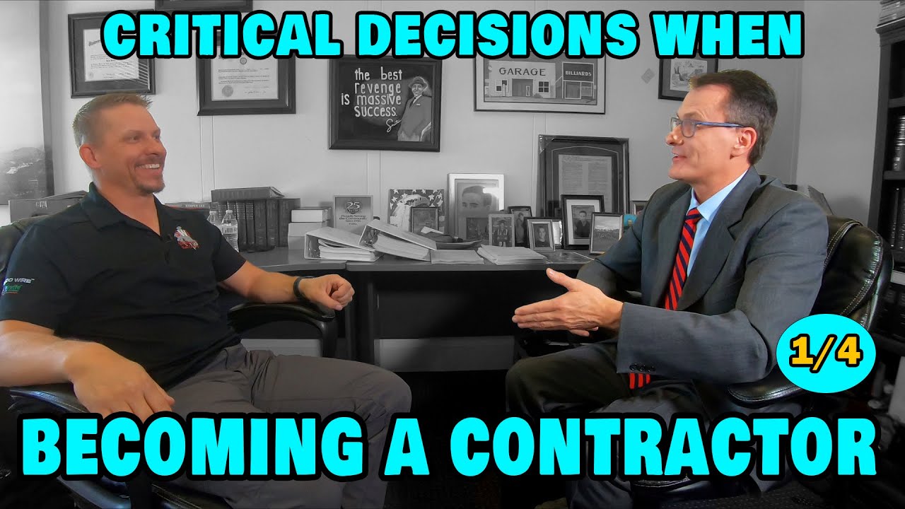 Critical Steps when Becoming a Contractor | Conversations with a Lawyer (1/4)